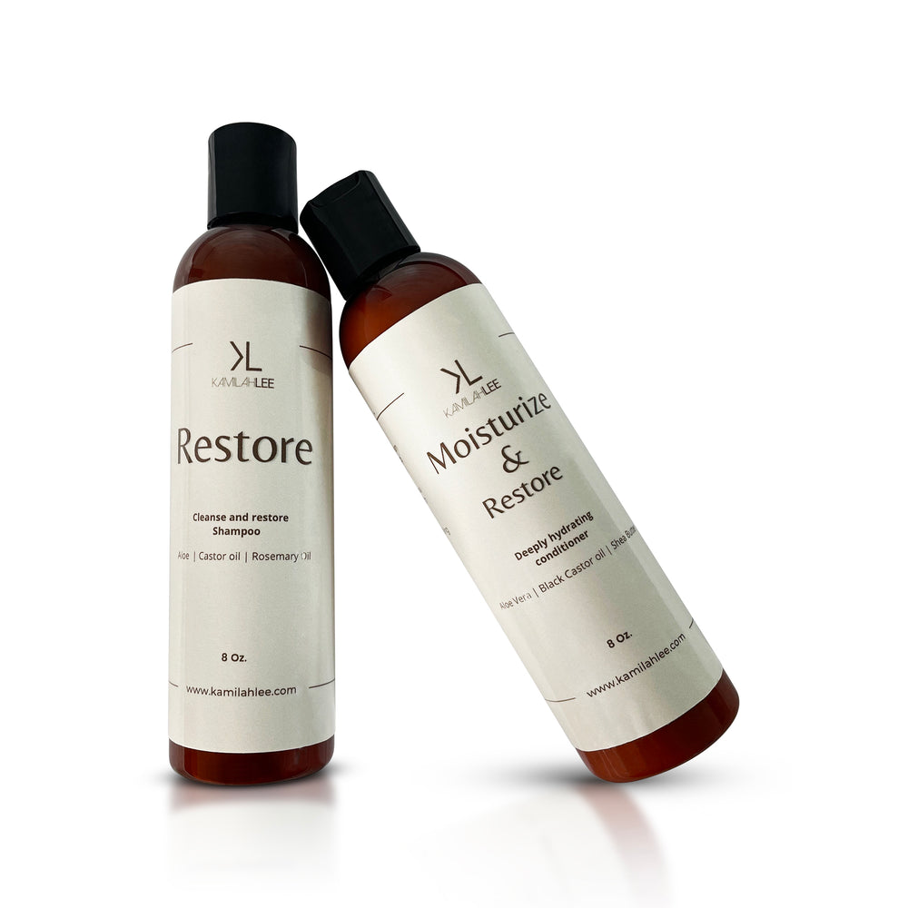 Restore and Moisturize Kit Shampoo and conditioner