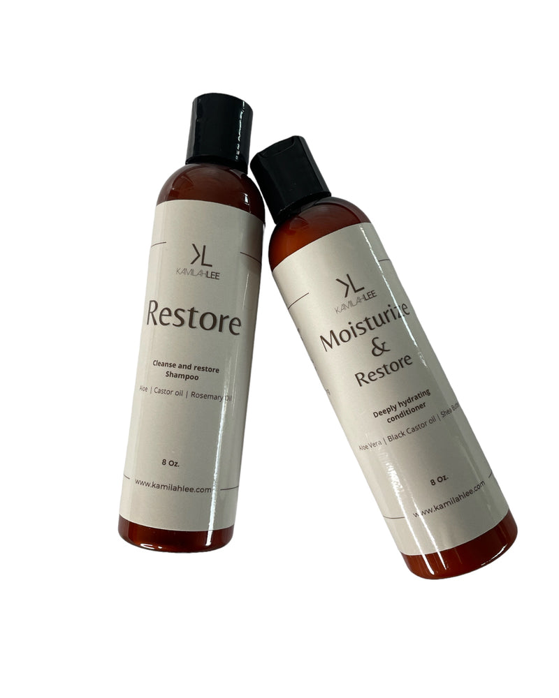 Restore and Moisturize Kit Shampoo and conditioner